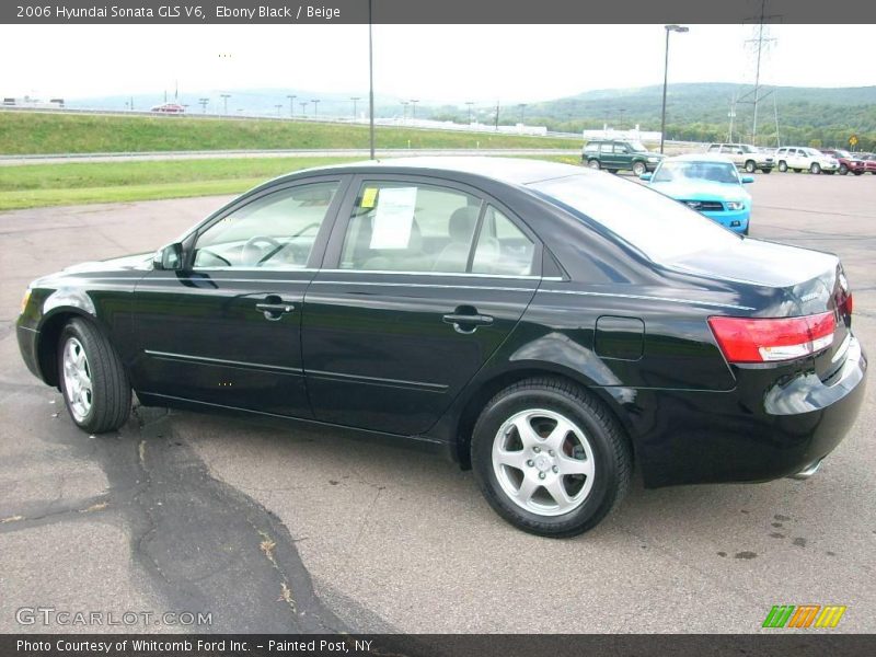 Ebony Black / Beige 2006 Hyundai Sonata GLS V6