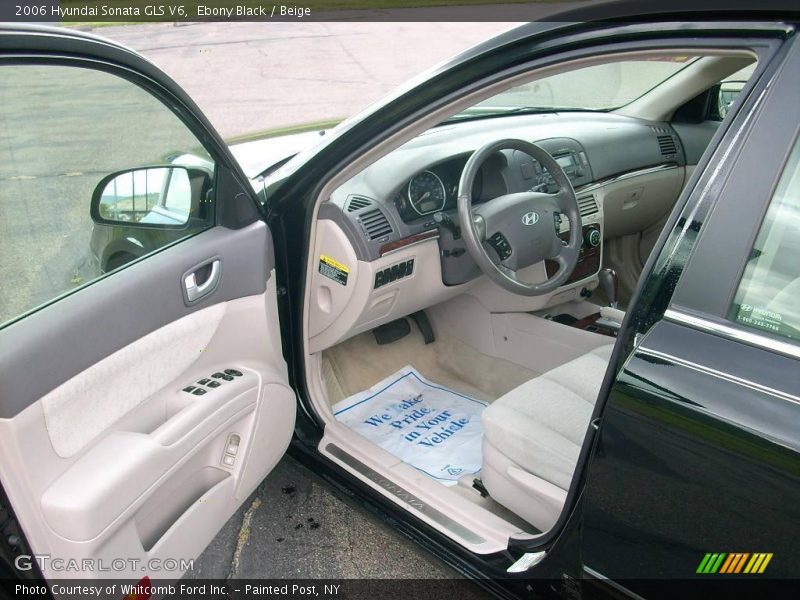 Ebony Black / Beige 2006 Hyundai Sonata GLS V6