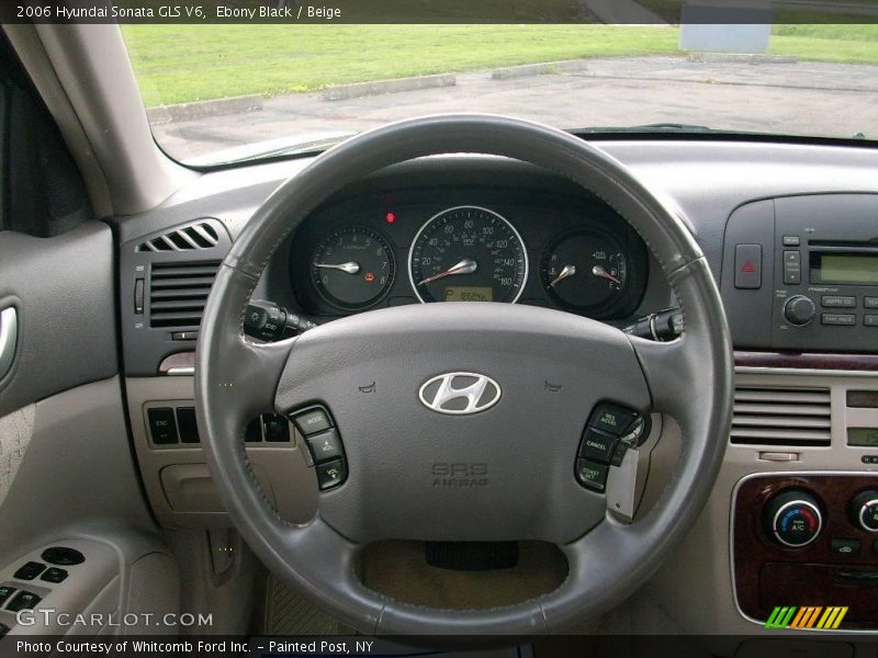 Ebony Black / Beige 2006 Hyundai Sonata GLS V6