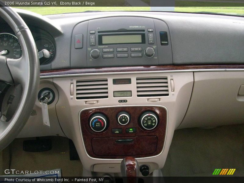 Ebony Black / Beige 2006 Hyundai Sonata GLS V6