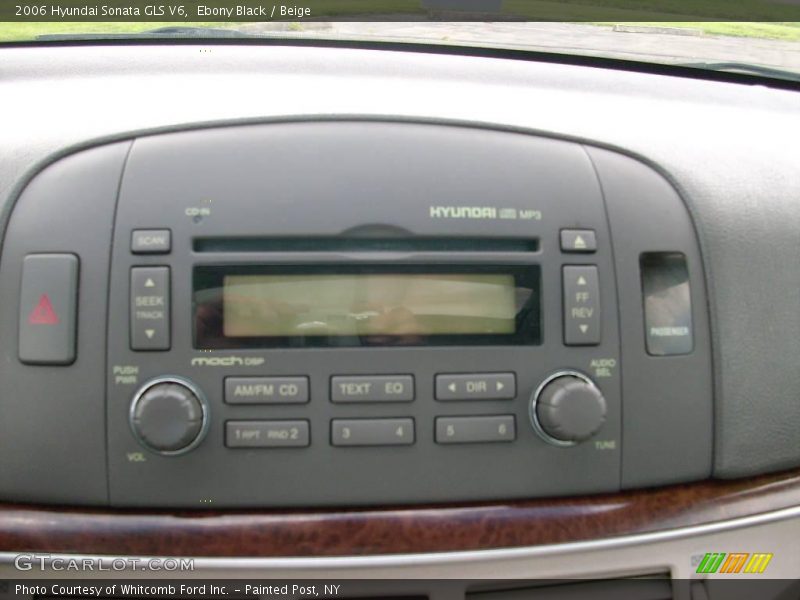 Ebony Black / Beige 2006 Hyundai Sonata GLS V6