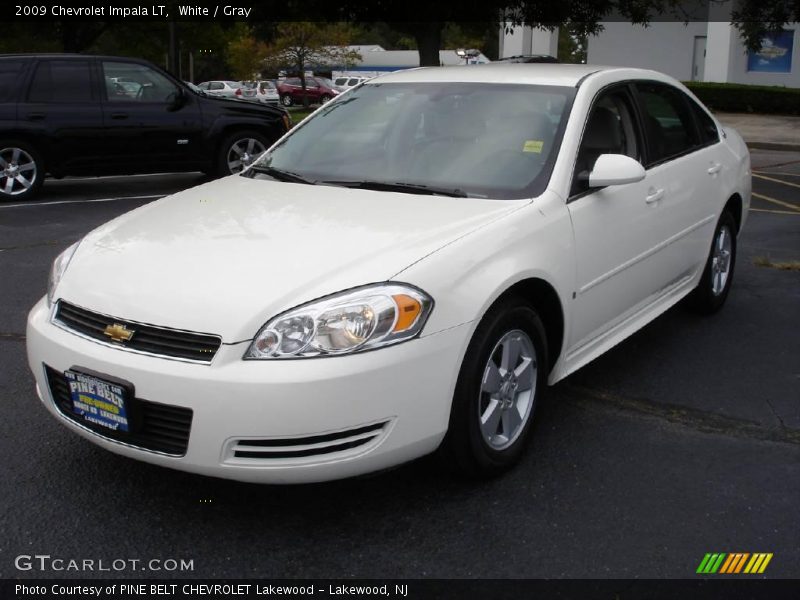 White / Gray 2009 Chevrolet Impala LT