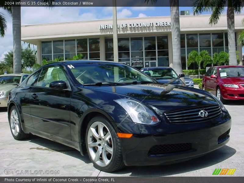 Black Obsidian / Willow 2004 Infiniti G 35 Coupe