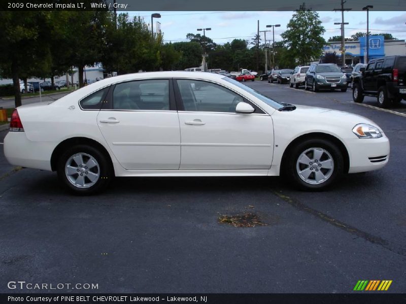 White / Gray 2009 Chevrolet Impala LT