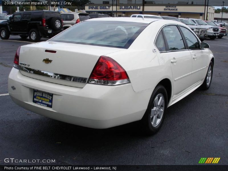 White / Gray 2009 Chevrolet Impala LT