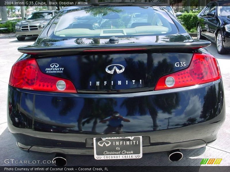 Black Obsidian / Willow 2004 Infiniti G 35 Coupe