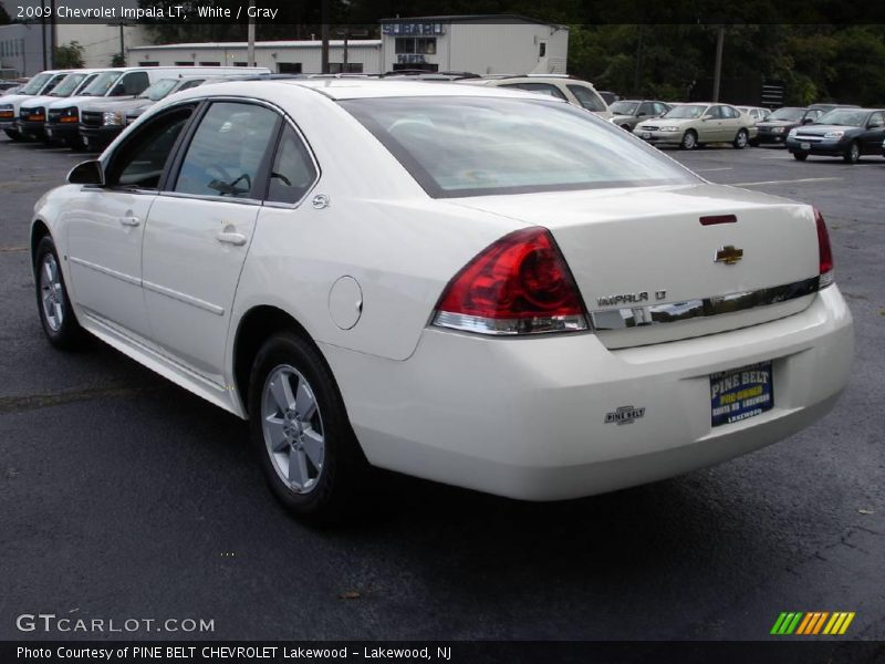 White / Gray 2009 Chevrolet Impala LT