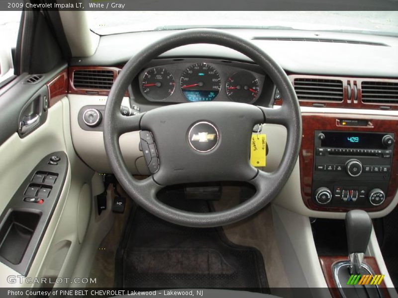 White / Gray 2009 Chevrolet Impala LT