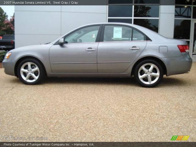Steel Gray / Gray 2007 Hyundai Sonata Limited V6