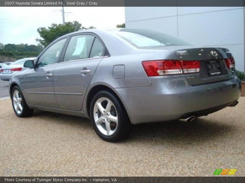 Steel Gray / Gray 2007 Hyundai Sonata Limited V6