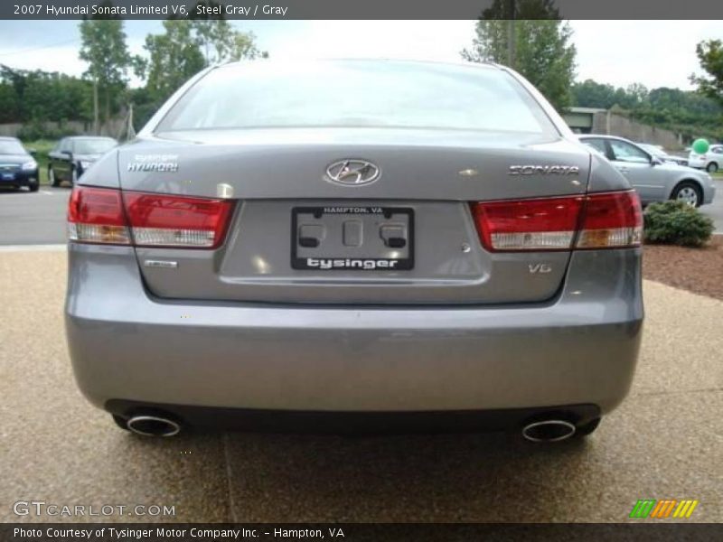 Steel Gray / Gray 2007 Hyundai Sonata Limited V6
