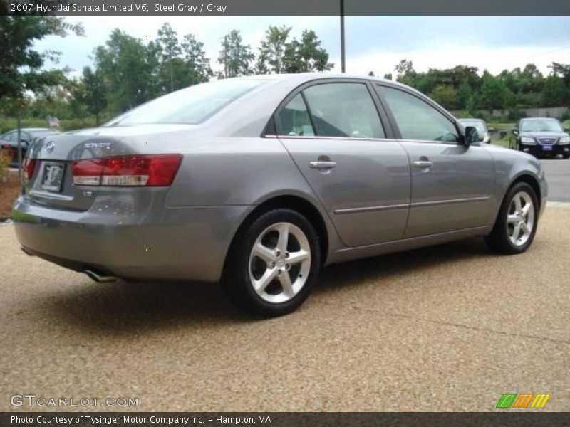 Steel Gray / Gray 2007 Hyundai Sonata Limited V6