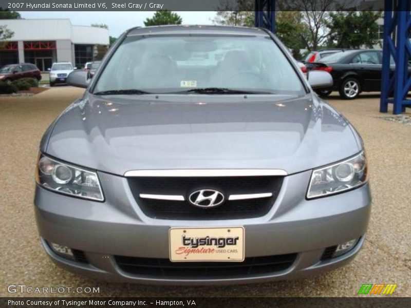 Steel Gray / Gray 2007 Hyundai Sonata Limited V6