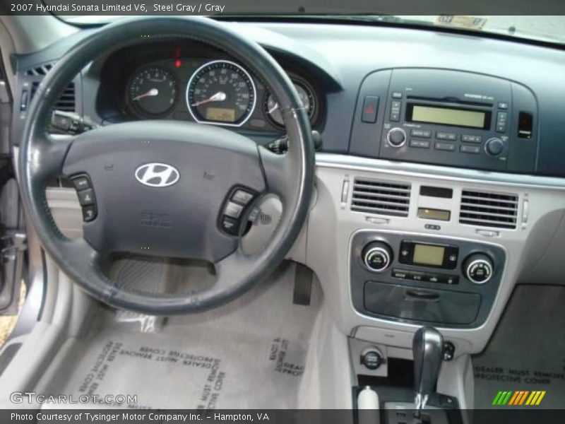 Steel Gray / Gray 2007 Hyundai Sonata Limited V6