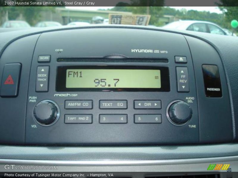 Steel Gray / Gray 2007 Hyundai Sonata Limited V6