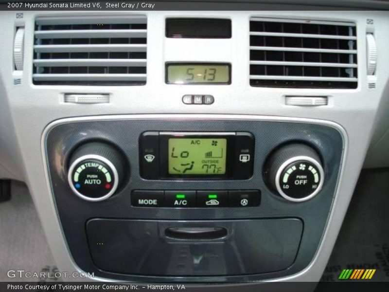 Steel Gray / Gray 2007 Hyundai Sonata Limited V6