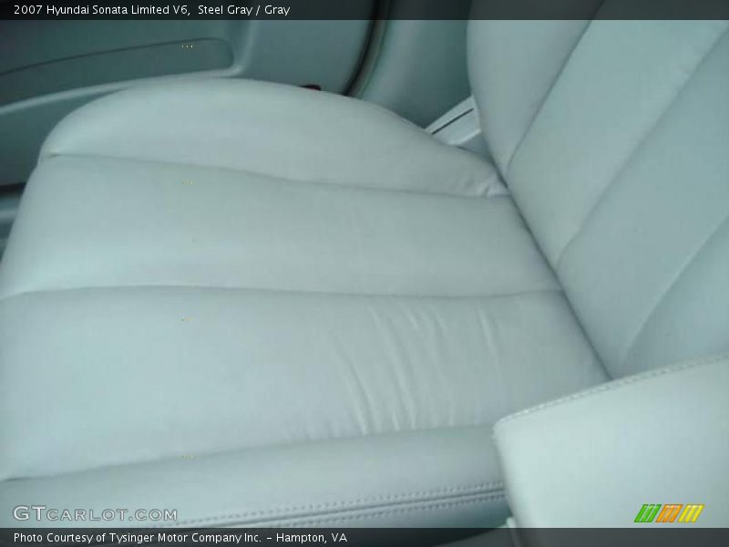 Steel Gray / Gray 2007 Hyundai Sonata Limited V6