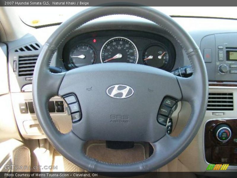 Natural Khaki / Beige 2007 Hyundai Sonata GLS
