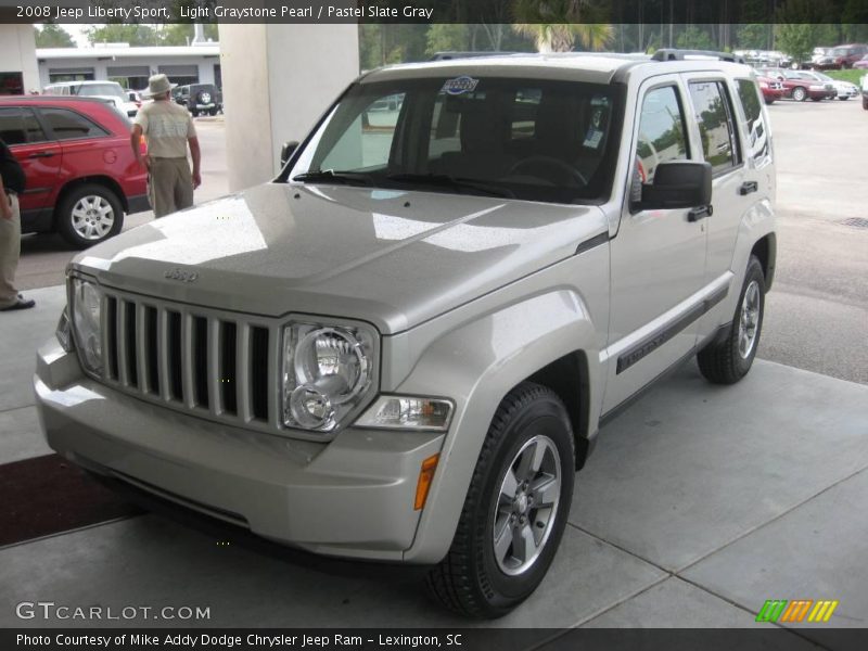 Light Graystone Pearl / Pastel Slate Gray 2008 Jeep Liberty Sport