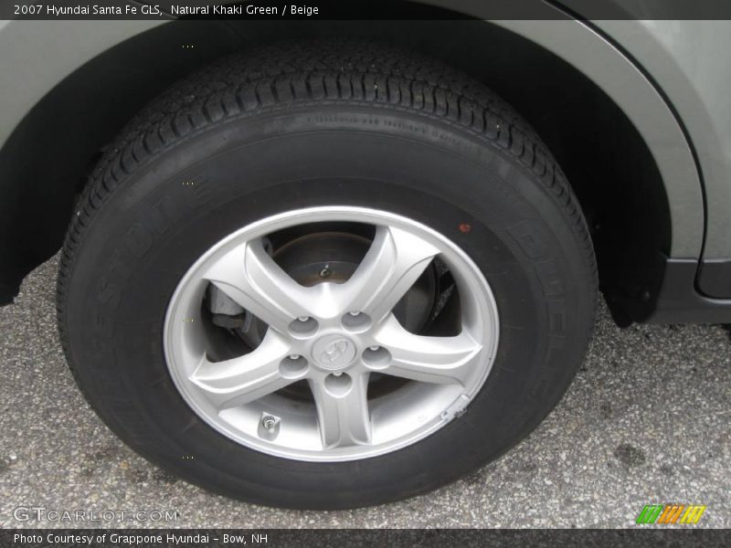 Natural Khaki Green / Beige 2007 Hyundai Santa Fe GLS