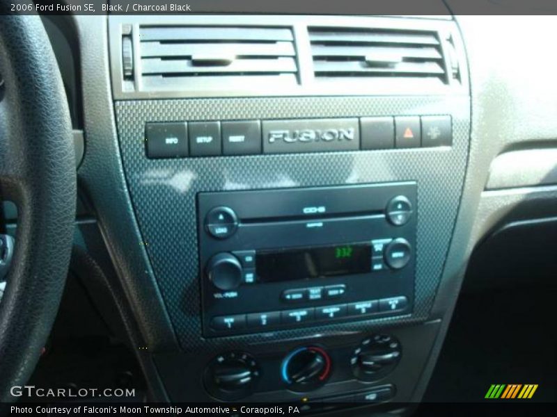 Black / Charcoal Black 2006 Ford Fusion SE