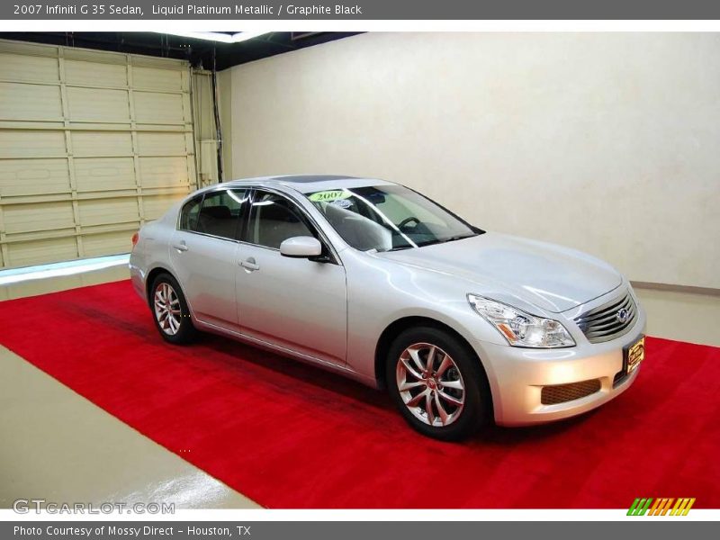 Liquid Platinum Metallic / Graphite Black 2007 Infiniti G 35 Sedan