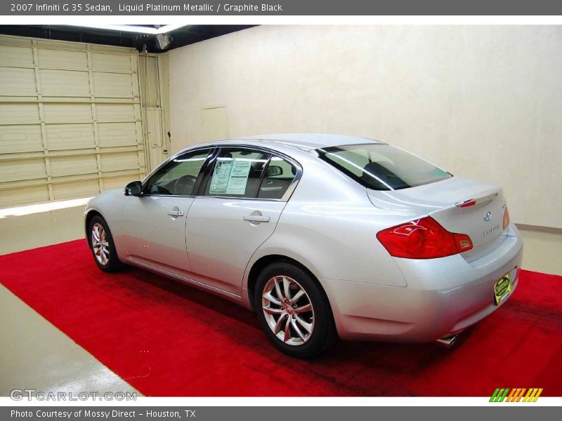 Liquid Platinum Metallic / Graphite Black 2007 Infiniti G 35 Sedan