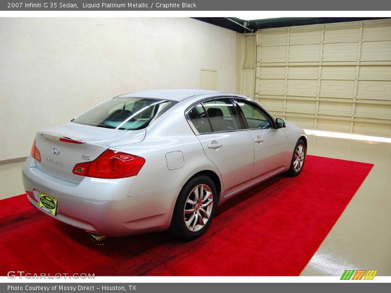 Liquid Platinum Metallic / Graphite Black 2007 Infiniti G 35 Sedan