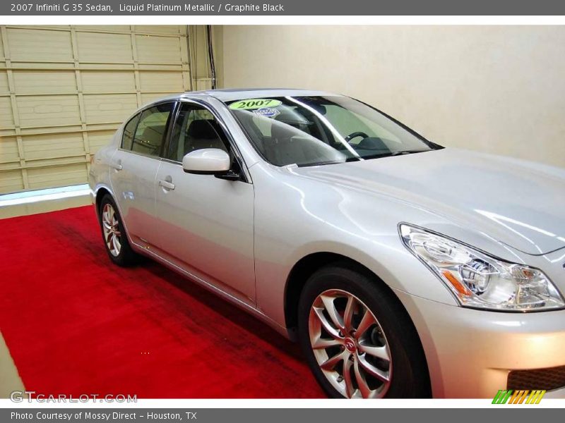 Liquid Platinum Metallic / Graphite Black 2007 Infiniti G 35 Sedan