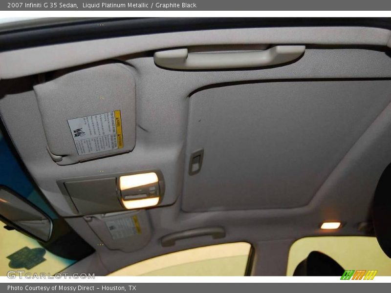 Liquid Platinum Metallic / Graphite Black 2007 Infiniti G 35 Sedan