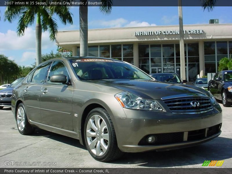 Umbria Gray Metallic / Bourbon 2007 Infiniti M 35 Sedan