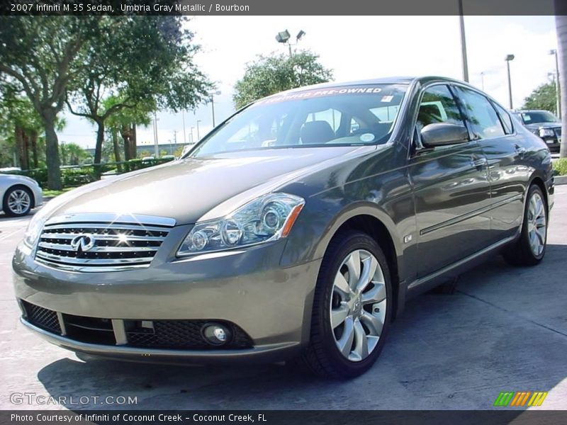 Umbria Gray Metallic / Bourbon 2007 Infiniti M 35 Sedan