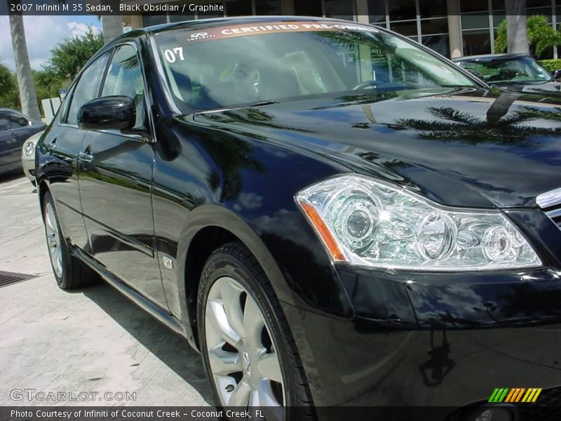 Black Obsidian / Graphite 2007 Infiniti M 35 Sedan