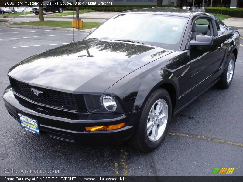 Black / Light Graphite 2008 Ford Mustang V6 Deluxe Coupe