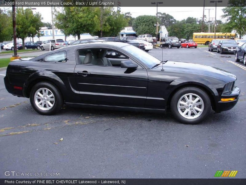 Black / Light Graphite 2008 Ford Mustang V6 Deluxe Coupe