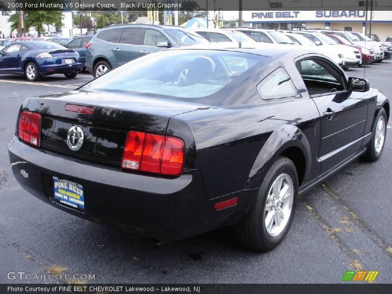 Black / Light Graphite 2008 Ford Mustang V6 Deluxe Coupe