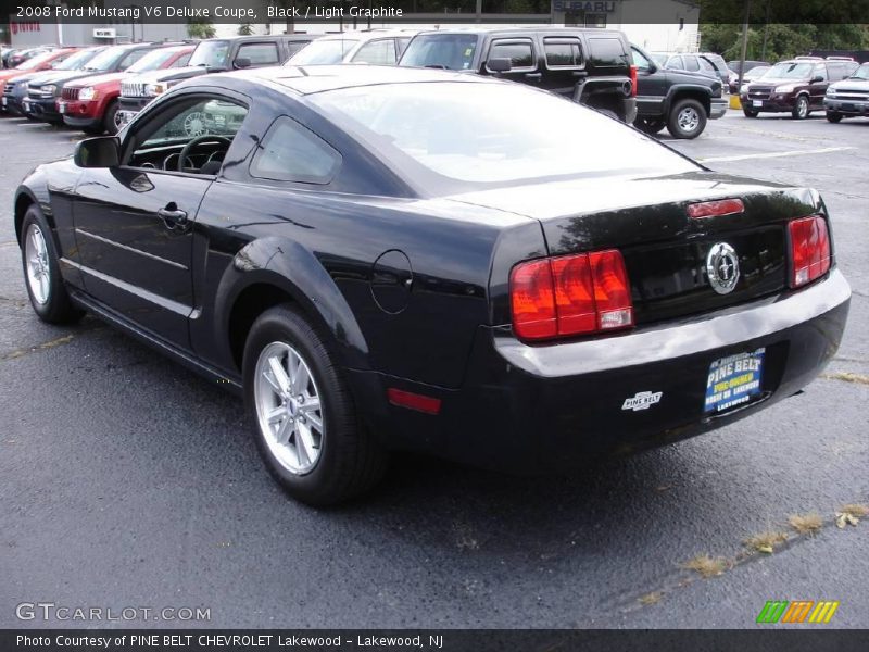 Black / Light Graphite 2008 Ford Mustang V6 Deluxe Coupe