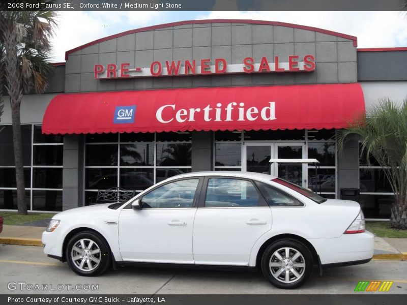 Oxford White / Medium Light Stone 2008 Ford Taurus SEL