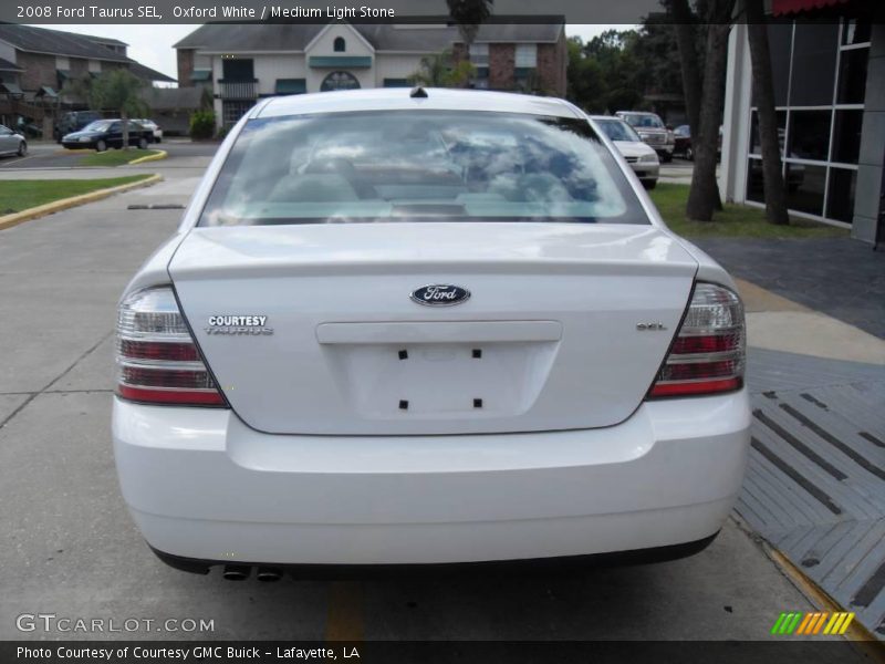 Oxford White / Medium Light Stone 2008 Ford Taurus SEL