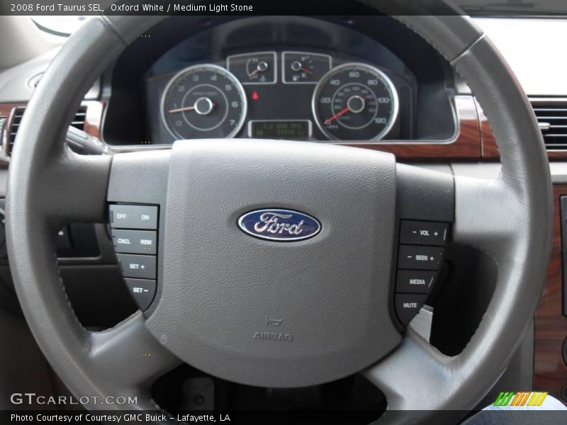 Oxford White / Medium Light Stone 2008 Ford Taurus SEL