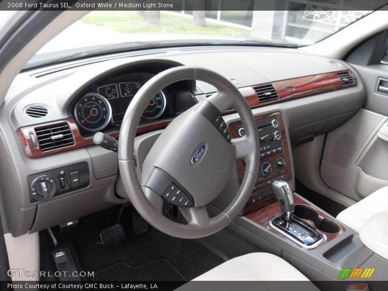 Oxford White / Medium Light Stone 2008 Ford Taurus SEL