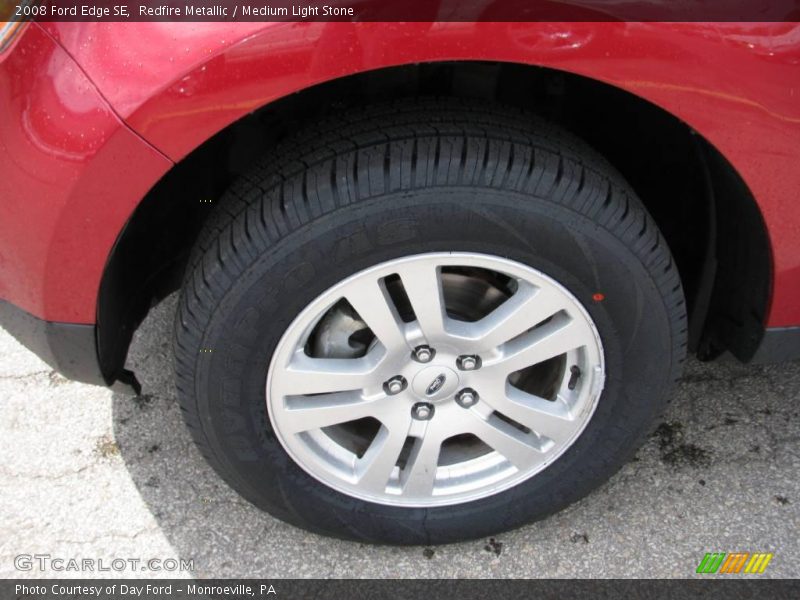 Redfire Metallic / Medium Light Stone 2008 Ford Edge SE