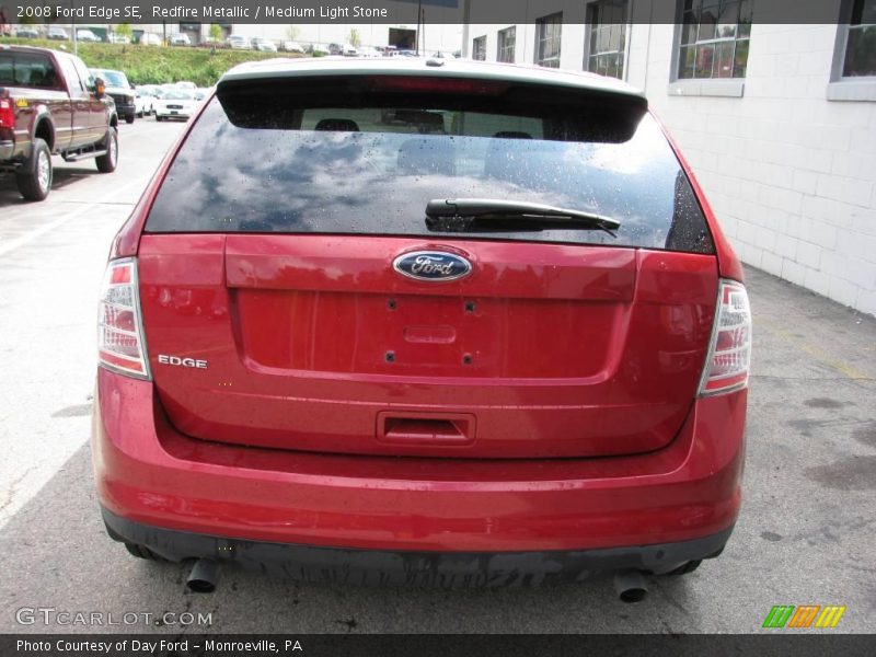 Redfire Metallic / Medium Light Stone 2008 Ford Edge SE