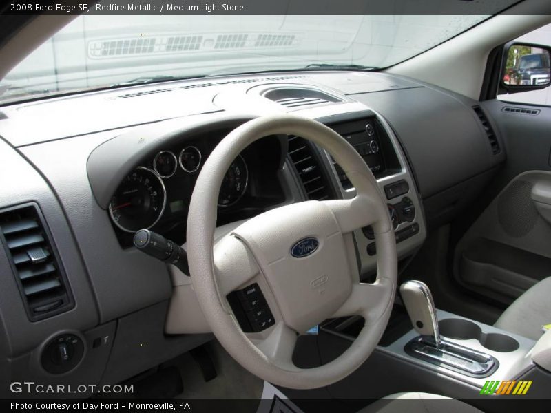 Redfire Metallic / Medium Light Stone 2008 Ford Edge SE