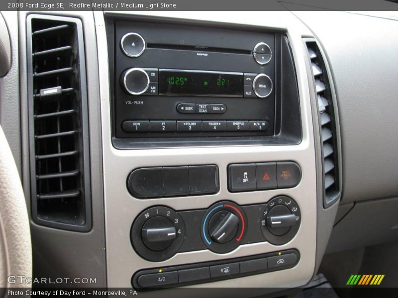 Redfire Metallic / Medium Light Stone 2008 Ford Edge SE