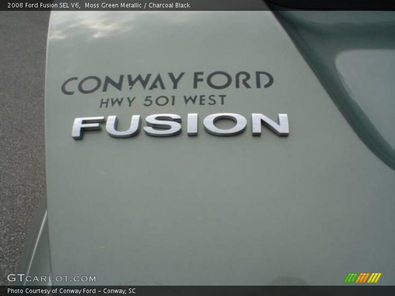 Moss Green Metallic / Charcoal Black 2008 Ford Fusion SEL V6