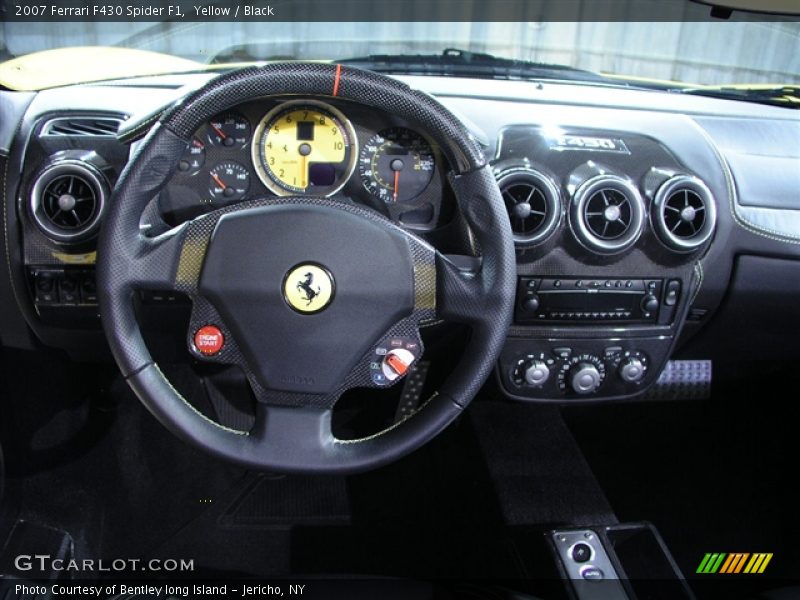Yellow / Black 2007 Ferrari F430 Spider F1