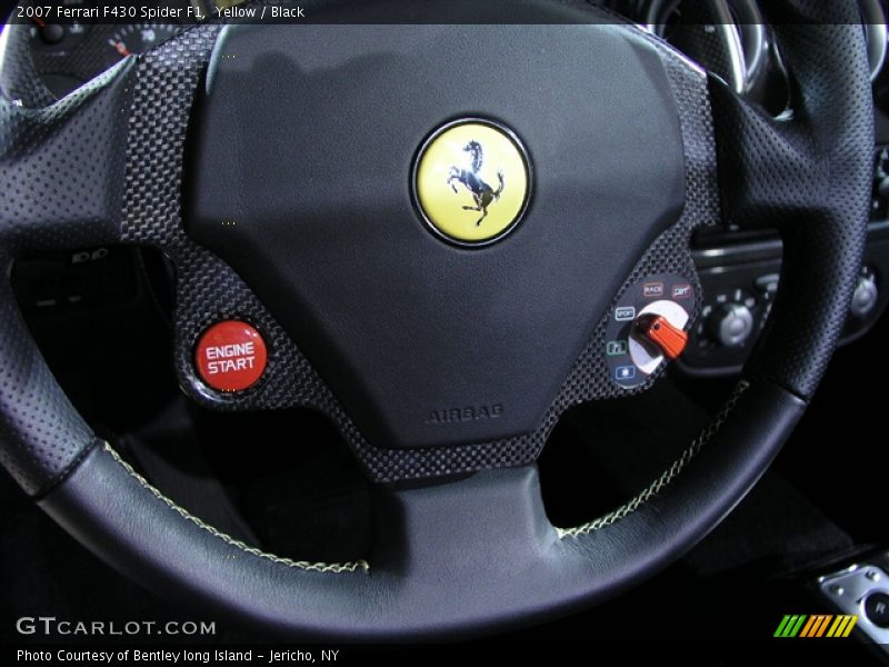 Yellow / Black 2007 Ferrari F430 Spider F1