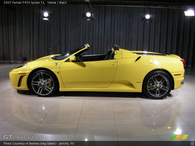 Yellow / Black 2007 Ferrari F430 Spider F1