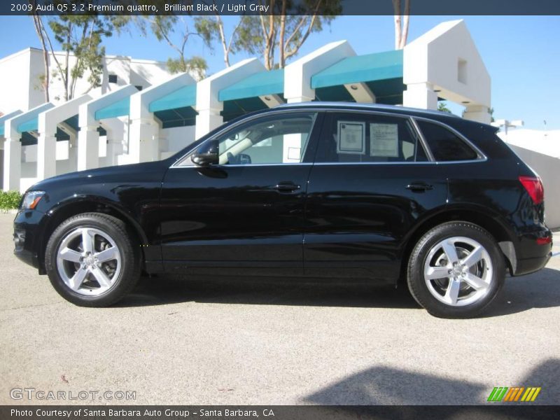 Brilliant Black / Light Gray 2009 Audi Q5 3.2 Premium quattro